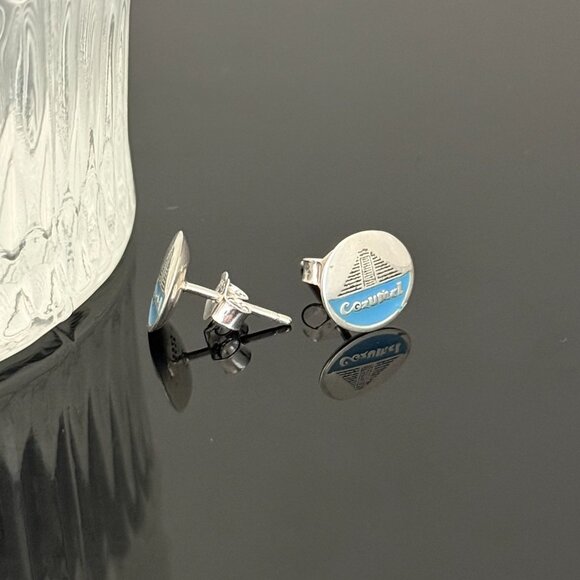 COZUMEL Earrings S925 Sterling Silver Handmade Ear Stud - Picture 2 of 3